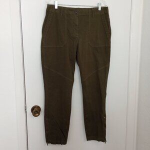 Guideboat Company Olive Green Zip-Ankle Pants 30